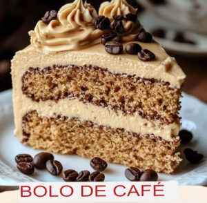 Bolo de Café com Creme