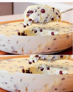 Travessa Gelada Com Gotas de Chocolate