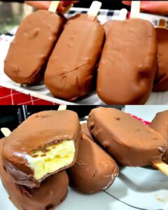 Picolé de Maracujá com Casquinha de Chocolate