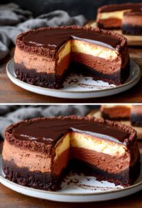 Torta cremosa 3 Chocolates