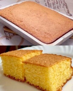 Bolo de Fubá com Laranja